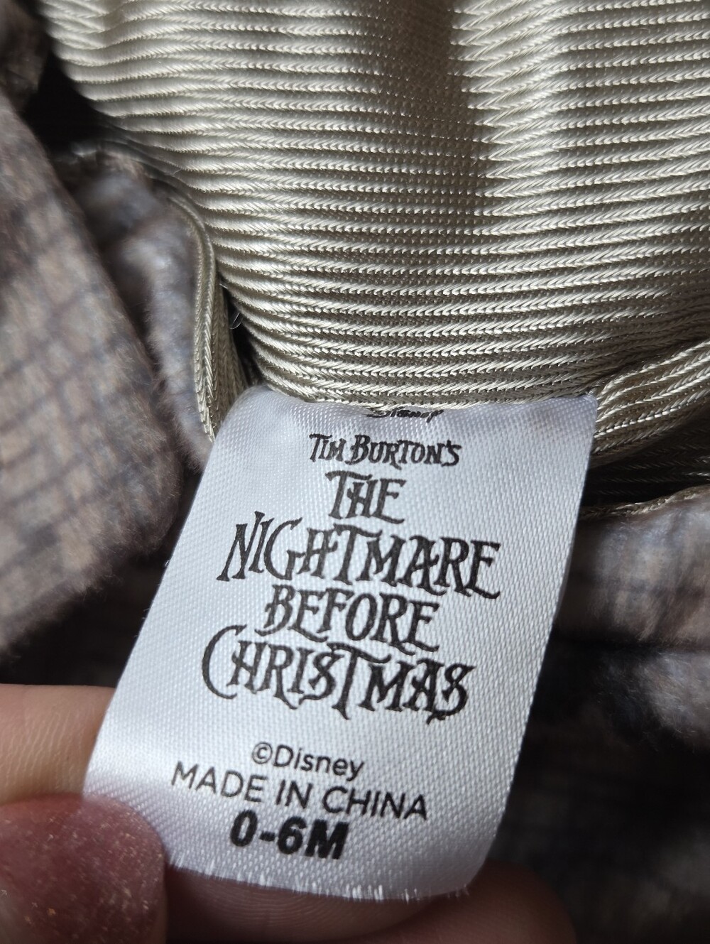 Oogie Boogie Baby Halloween Costume Nightmare Before Christmas size 0-6M - Picture 8 of 10